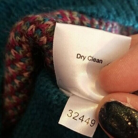 Garnet Hill Roses Wool Alpaca intarsia Sweater S - Picture 8 of 8